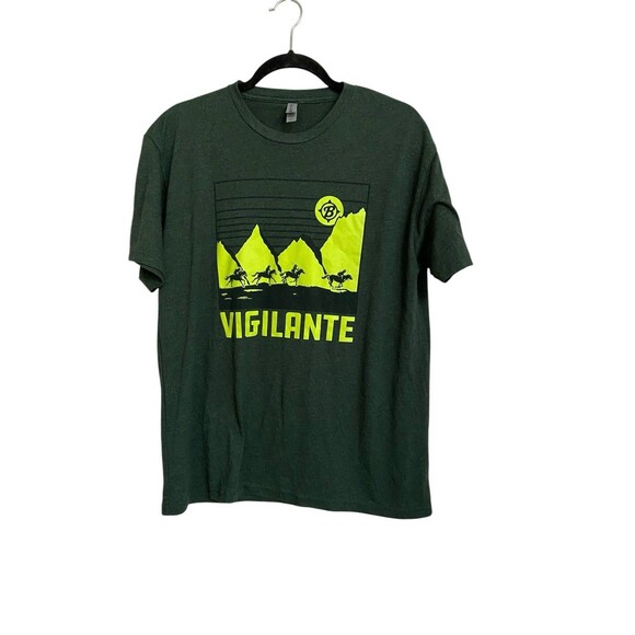 Next Level Cowboy Vigilante T Shirt Size XL Green - Picture 1 of 4
